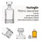 Makerflo Customizable Decanter with Airtight Stopper 25 oz | Liquor Decanter Bottle for Wine, Scotch, Bar, Ideal for DIY Personalization - Laser Engraving, UV DTF, Vinyl, Epoxy, Individually Wrapped